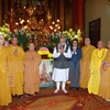 印度总理纳伦德拉•莫迪与越南佛教学院僧尼会面交流