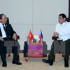 阮春福总理会见菲律宾总统杜特尔特(图片来源：越通社）
