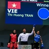 越南运动员陈氏香（绿色）夺金（图：体育报）