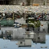 菲律宾一条河严重污染（图片来源：AFP）