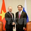 越南国家主席陈大光会见俄罗斯总统普京（图片来源：越通社）