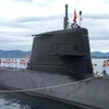 日本海上自卫队的潜舰黑潮访问金兰港