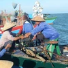 广治省越门海岸渔民（图片来源：越南新报）