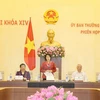  越南国会主席阮氏金银在闭幕式上致辞