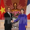 越南国会主席阮氏金银法国总统弗朗索瓦·奥朗德