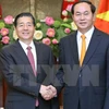越南国家主席陈大光与中国国务委员、公安部部长郭声琨