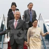 缅甸总统吴廷觉和夫人开始对越南进行国事访问