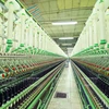 顺化纺织服装股份公司的现代化的织染生产线。（图片来源：《越南画报》）