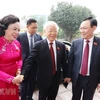 组图：越共中央总书记、国家主席阮富仲出席越共河内市第十七次代表大会开幕式