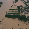 组图：广治省特大洪水不断袭来 笼罩面积巨大