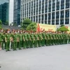 组图：越南公安部增派干部战士前往胡志明市支援防疫工作