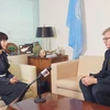 越通社记者就越南对联合国维和行动所作出的贡献采访联合国副秘书长