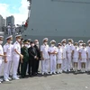 韩国海军海上巡逻训练舰队访问越南胡志明市
