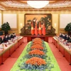 越南政府总理范明政与中共中央总书记、国家主席习近平会晤