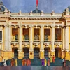 越南年轻画家“老街之恋”画展在河内举行