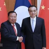 中国总理李克强会见老挝人民革命党总书记、国家主席本扬