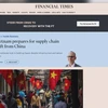 英国媒体：越南正成为全球供应链中的一个充满希望的目的地