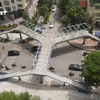 首都河内有史以来最美的Y形步行桥