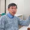 正在日本理化学研究所工作的陈潘蓝山博士