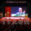 越南政府总理阮春福在纪念典礼上发言。