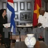 11月29日，越南国会主席阮氏金银与古巴国会主席埃斯特万·拉索（Esteban Laza）举行双边会晤。