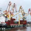 越南海防港迎来2017年首批货入港（图片来源：越通社）
