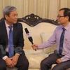 越南驻印大使孙生成就两国关系接受越通社驻印记者的采访。