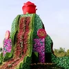 越南最大鲜花塔。（图片来源：VOV）