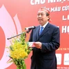 张和平副总理在启动仪式上发表讲话（图片来源：越通社）