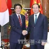 越南国家主席陈大光会见日本首相安培晋三