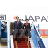 日本首相安培晋三与夫人。