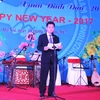越南友好组织联合会副主席兼秘书长敦俊峰在友好见面会上发表讲话（图片来源：​dangcongsan.vn/）