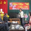 越南国家副主席邓氏玉盛同海阳省主要领导人举行工作会议。