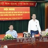 陈大光主席在会议上发表讲话（图片来源：越通社）