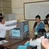 2002年初举行的地方选举（图片来源：越通社）