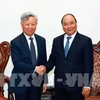 越南政府总理阮春福与亚投行行长金立群。