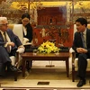阮德钟会见希腊驻越南大使尼古拉斯·卡尼洛斯。（图片来源：《新报》）