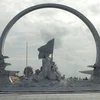 鬼鹿角礁战士纪念碑。