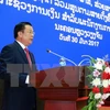 越南财政部部长丁进勇在研讨会上发表讲话（图片来源：越通社） 