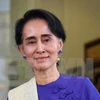 缅甸国家顾问兼外交部长昂山素季。（图片来源：AFP/越通社）
