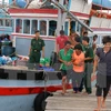 海上遇险的广义省28名渔民获救（图片来源：越通社）