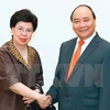 越南政府总理阮春福会见世卫组织总干事陈冯富珍。