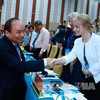 越南政府总理阮春福出席2017年茶荣省贸易旅游和投资促进会。（图片来源：越通社）