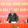 越南政府总理阮春福发表讲话（图片来源：越通社）