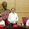 越南国家主席陈大光在会上发表讲话。（图片来源：越通社）