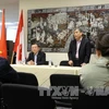 越南驻加拿大大使阮德和发表讲话。（图片来源：越通社）
