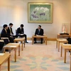 范平明与日本众议院议长大岛里森举行会晤。