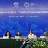 各位代表在5月11日举行的APEC科技创新政策伙伴关系机制(PPSTI)会议。（图片来源：越通社）
