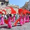 旅居捷克越南人的表演节目。