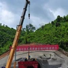 在老挝北部乌多姆塞省中老铁路施工现场。（http://news.xinhuanet.com） 